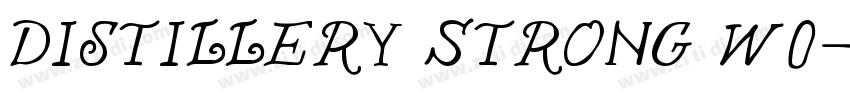 Distillery Strong W0字体转换